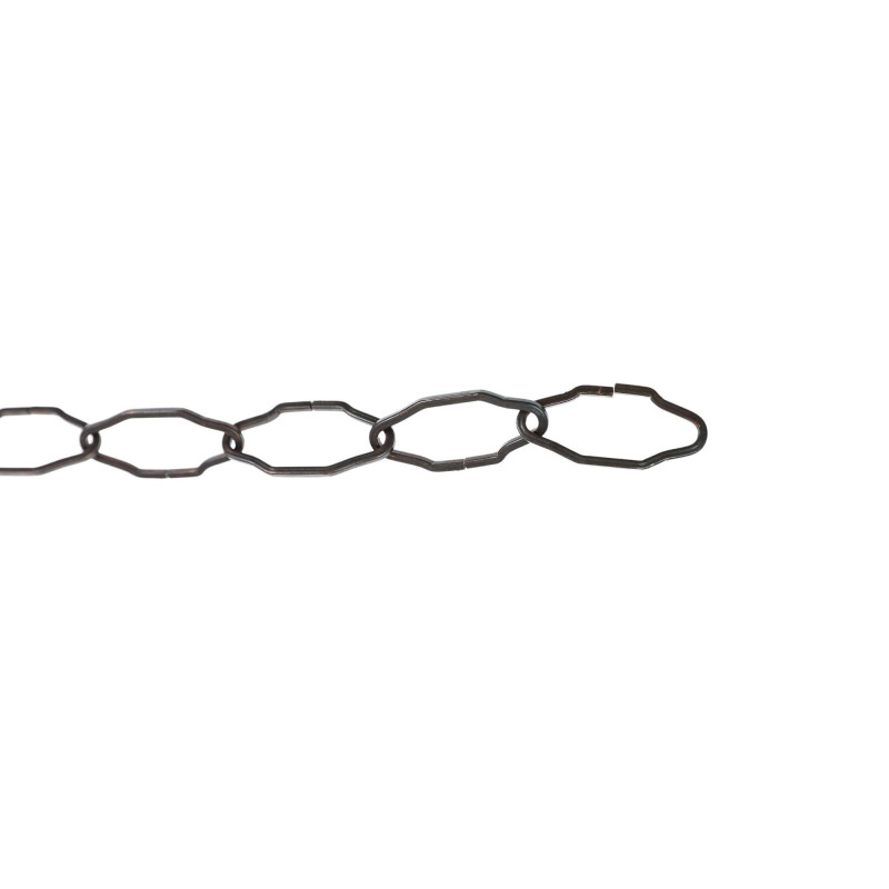 Lant din otel, Vormann, pentru uz casnic / delimitari, cu za rectangulara, bronz, 2.8 mm