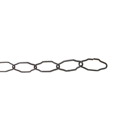 Lant din otel, Vormann, pentru uz casnic / delimitari, cu za rectangulara, bronz, 2.8 mm