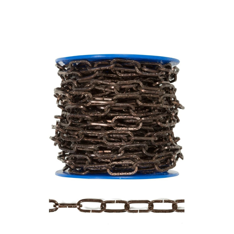 Lant din otel, Vormann, pentrun uz casnic / delimitari, cu za patrata, bronz, 3 mm