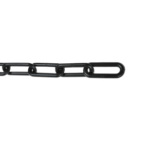Lant din plastic, Vormann, pentru bariera, cu za ovala, negru, 10 mm
