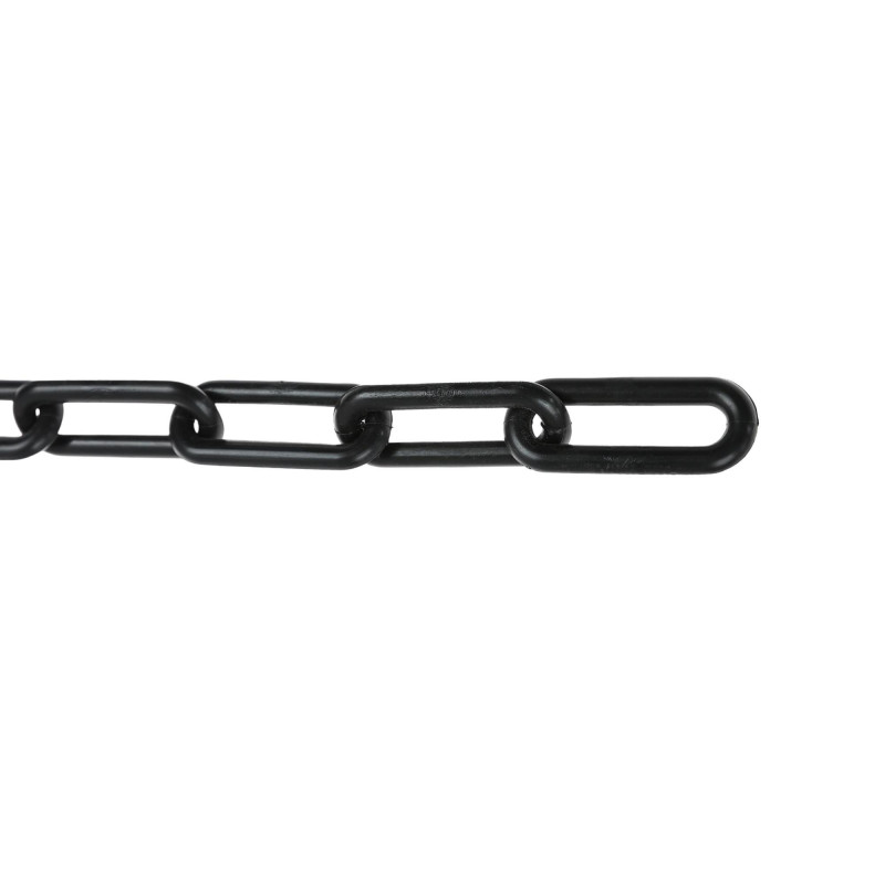 Lant din plastic, Vormann, pentru bariera, cu za ovala, negru, 10 mm