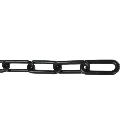 Lant din plastic, Vormann, pentru bariera, cu za ovala, negru, 10 mm