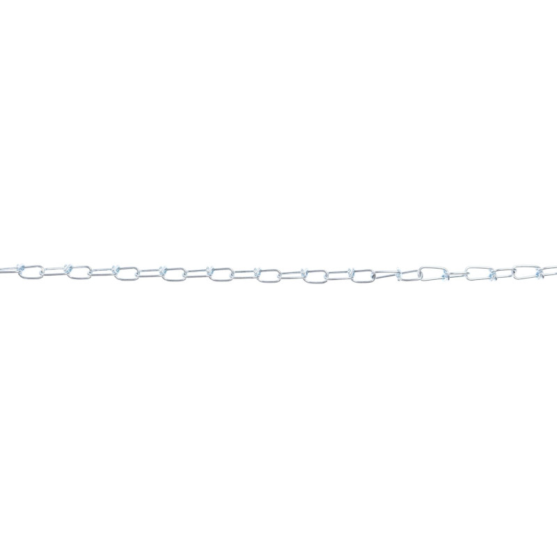 Lant din tabla galvanizata, Vormann, pentru delimitari / uz casnic, cu nod, argintiu, 1 mm