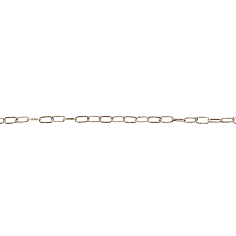 Lant din tabla, Vormann, pentru uz casnic / delimitari, cu za patrata, auriu, 2 mm