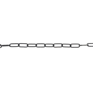Lant din tabla, Vormann, pentru uz casnic / delimitari, cu za patrata, negru, 3 mm