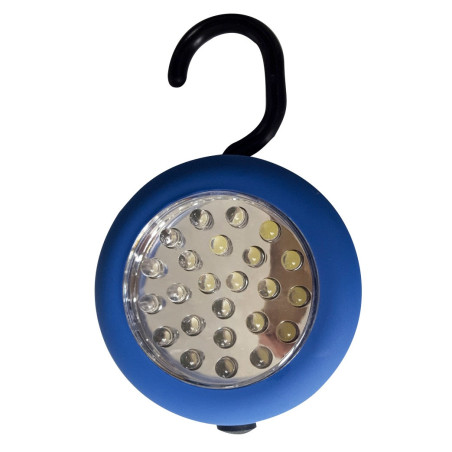 Lanterna LED de lucru Hoff, alimentare baterii (3 x AAA), cu magnet, carlig