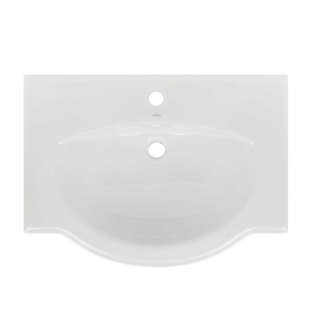 Lavoar incastrat Cersanit Emilia, alb, rotunjit, 70 cm