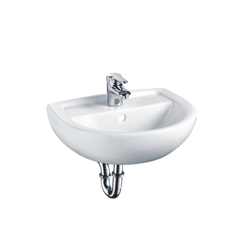 Lavoar suspendat Basic 4145 90, alb, rotunjit, 50 cm