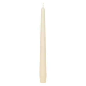 Lumanare decorativa, conica, ivory, 24.5 cm
