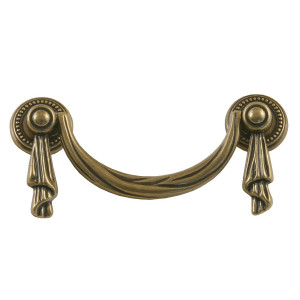 Maner pentru mobila, metalic, finisaj alamit antic, M 482.82.29, M4 x 64 mm
