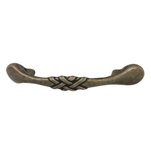 Maner pentru mobila, metalic, finisaj alamit antic, M 485.52, M4 x 76 mm