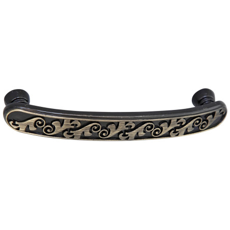 Maner pentru mobila, metalic, finisaj alamit antic, M 485.84.29, M4 x 96 mm