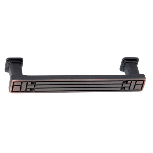 Maner pentru mobila, metalic, finisaj cupru antic, M 486.99.28, M4 x 96 mm