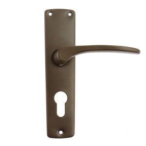 Maner usa interior, cu sild, Urbis 663, pentru cilindru, metal, maro, 54 mm