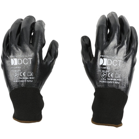 Manusi de protectie Black, elastan + poliester, negru, marimea 10