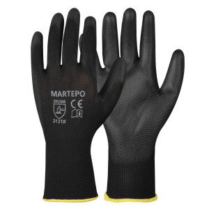 Manusi Marvel Martepo, din fibre sintetice + poliuretan, negru, marimea 9