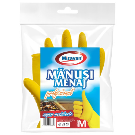 Manusi menaj Misavan, profesionale, marimea M, latex