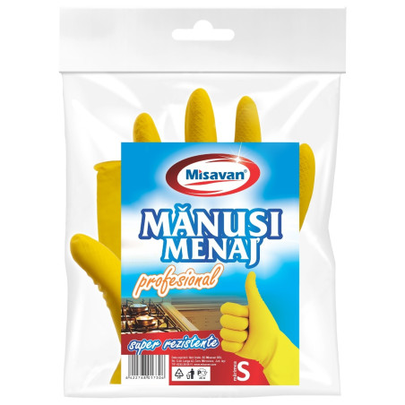 Manusi menaj Misavan, profesionale, marimea S, latex