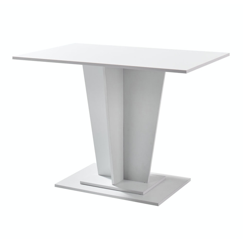 Masa bucatarie / dining fixa Texas, dreptunghiulara, 4 persoane, alb, 105 x 68 x 75 cm, 1C