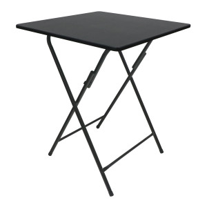 Masa bucatarie / dining plianta Wenke, patrata, 2 persoane, negru, 60 x 60 x 75.5 cm, 1C