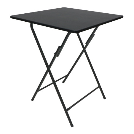 Masa bucatarie / dining plianta Wenke, patrata, 2 persoane, negru, 60 x 60 x 75.5 cm, 1C