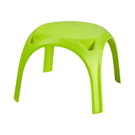 Masa copii Kids, pentru gradina, plastic, verde, 64 x 64 x 48 cm
