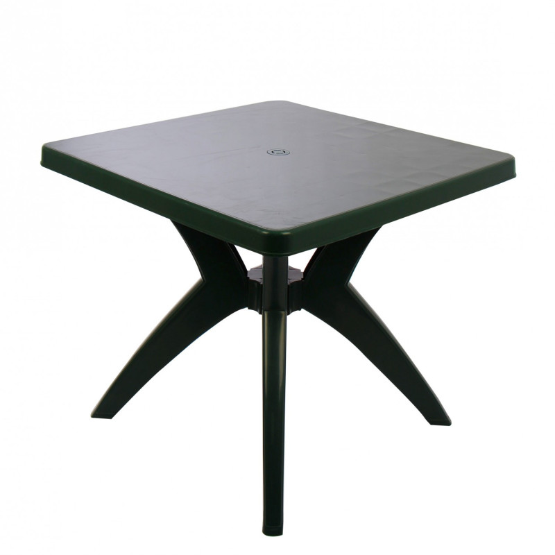 Masa fixa pentru gradina Dol, plastic, patrata, 4 persoane, 80 x 80 x 72 cm