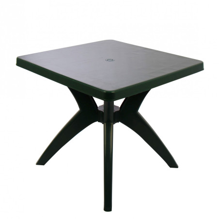 Masa fixa pentru gradina Dol, plastic, patrata, 4 persoane, 80 x 80 x 72 cm