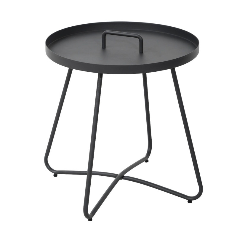 Masa fixa pentru gradina Grandio Mob Elisa, metal, rotunda, 44 x 47 cm