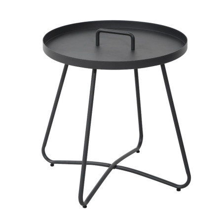 Masa fixa pentru gradina Grandio Mob Elisa, metal, rotunda, 44 x 47 cm