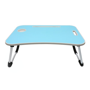 Masa pentru laptop Nolito, plianta, albastru, 60 x 40 x 27 cm