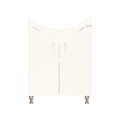 Masca baie pentru lavoar, Arthema Clasic Clio 115/P-A2, cu usi, alba, 60.5 x 33 x 83.5 cm