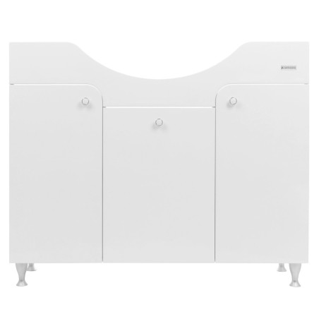 Masca baie pentru lavoar, Arthema Clasic Zenith 140/P-A2, cu usi si cos de rufe, alba, 100.5 x 33.5 x 83.5 cm