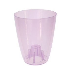 Masca ghiveci orhidee Coubi, rotunda, plastic, violet, D 13 cm