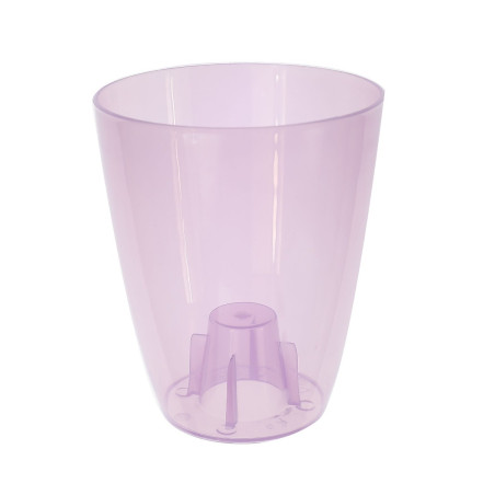 Masca ghiveci orhidee Coubi, rotunda, plastic, violet, D 13 cm
