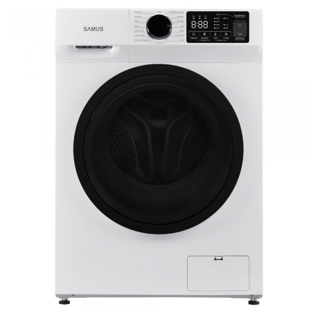 Masina de spalat rufe frontala Samus WSNDI-9141, 9 kg, 1400 rpm, clasa A, adancime 50 cm, motor inverter, functie Abur, program 