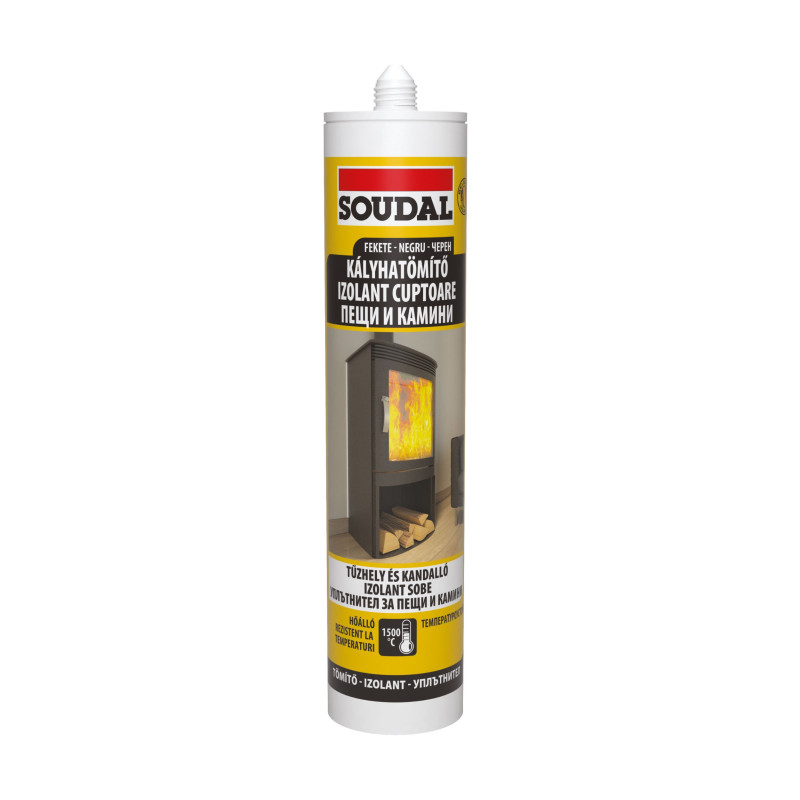 Mastic pentru cuptoare, Soudal Calofer, negru, 280 ml