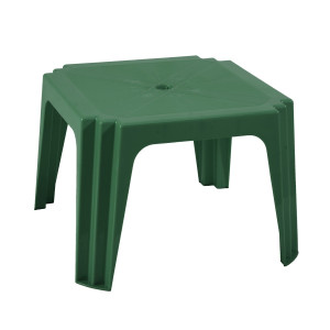 Masuta fixa pentru gradina Aqua, plastic, patrata, verde, 64.5 x 64.5 x 44 cm