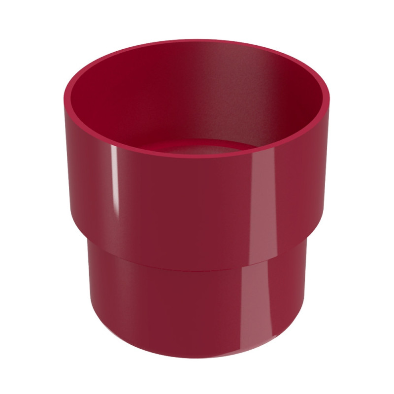 Mufa burlan, pentru imbinare sistem pluvial, Regenau, PVC, circulara, bordo, 100 mm