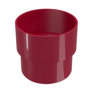 Mufa burlan, pentru imbinare sistem pluvial, Regenau, PVC, circulara, bordo, 80 mm