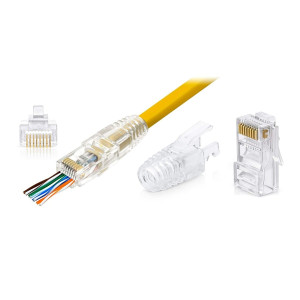 Mufa RJ45 UTP CAT5e Hoff - set 10 bucati, pentru imbinare / conectare cablu retea