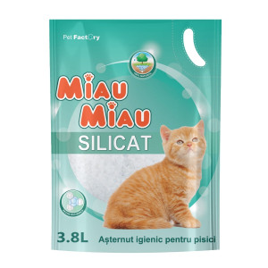 Nisip silicat pisici, Miau Miau, 3.8 L