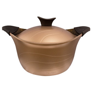 Oala cu capac Neoklein, aluminiu + invelis din titan antiaderent, 6.8 L, D 30 cm