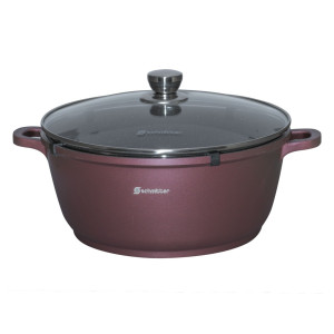 Oala Schmitter, cu capac, aluminiu, 25 l, 44 cm