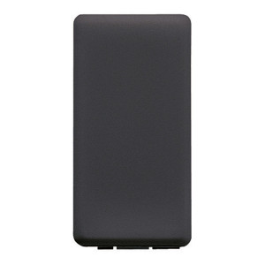 Obturator Gewiss System GW21056-1BL, 1 modul, negru, pentru priza / intrerupator