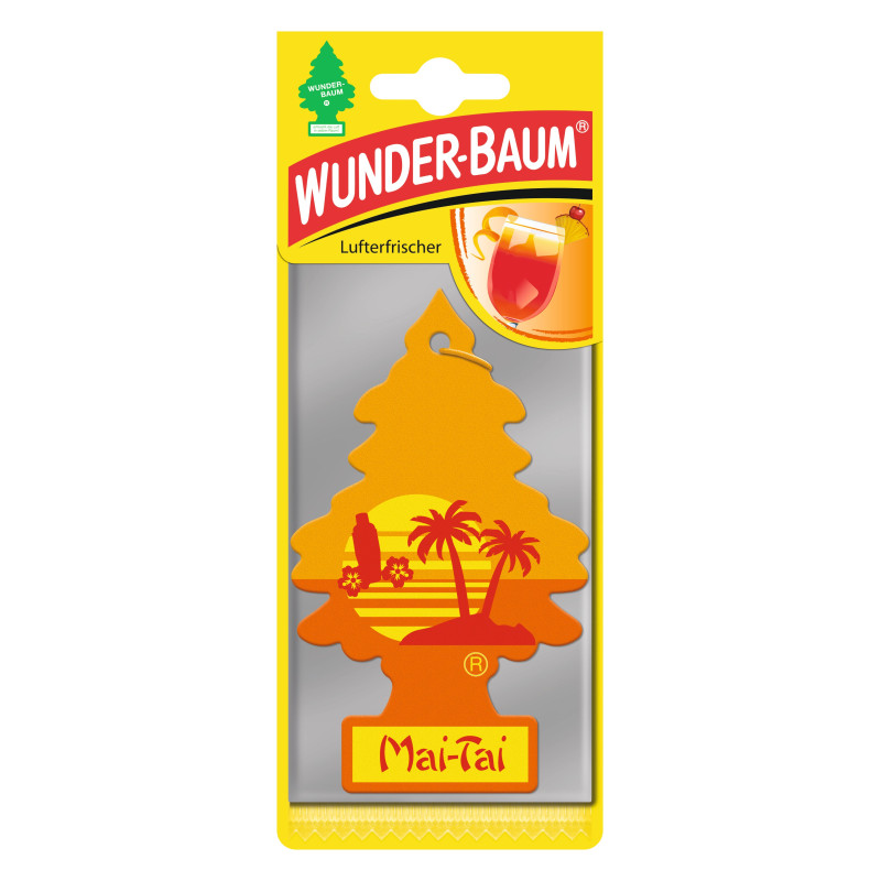 Odorizant auto, bradut, Wunder - Baum, Mai Tai, 7.6 x 0.3 x 19 cm