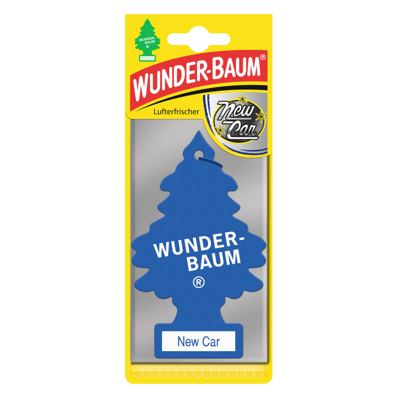 Odorizant auto, bradut, Wunder - Baum, New Car, 7.6 x 0.3 x 19 cm