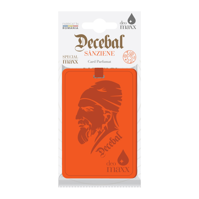 Odorizant auto, card, Decebal, Sanziene, 3 x 7.5 x 15.5 cm