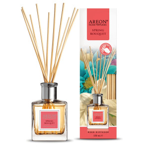 Odorizant camera cu betisoare, Areon, Spring Bouquet, iasomie + citrice + violete, 150 ml