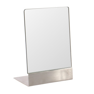 Oglinda cosmetica pentru baie, stativa, patrata, HSM-0678, 18.5 x 4 x 19.5 cm